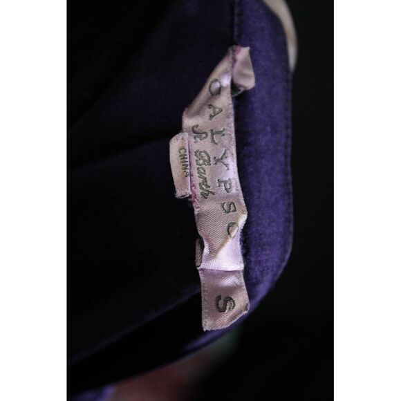 Calypso Saint Barth Womens Silk Half Button Down Shirt Dress Purple Size Small - Picture 4 of 6